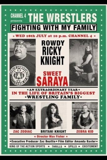 Movie poster for The Wrestlers: Fighting with My Family