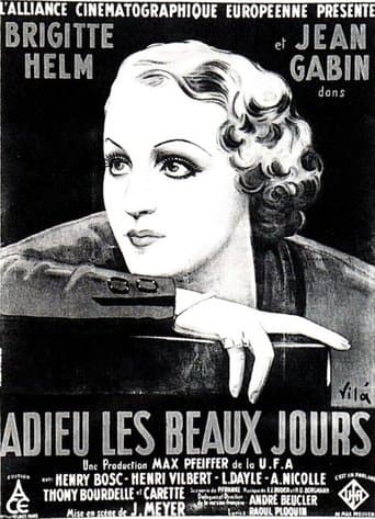 Movie poster for Adieu les beaux jours