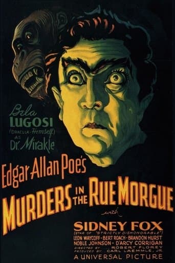 Movie poster for Murders in the Rue Morgue