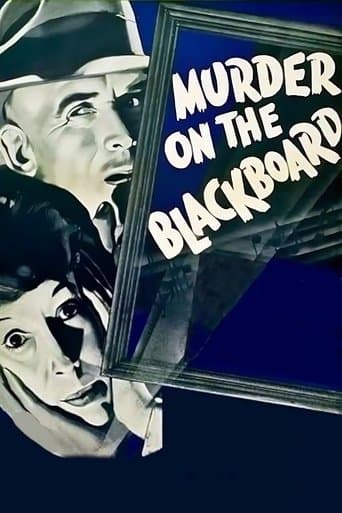 Movie poster for Murder on the Blackboard