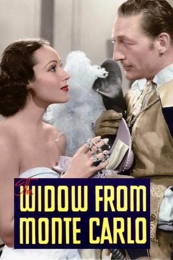 Movie poster for The Widow from Monte Carlo