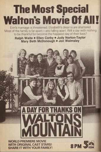Movie poster for A Day for Thanks on Waltons Mountain