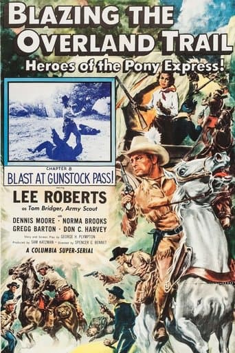 Movie poster for Blazing the Overland Trail