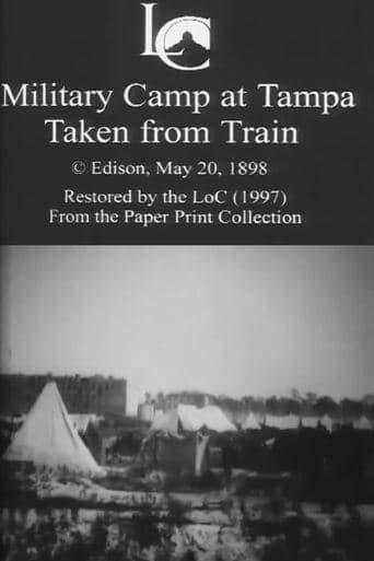 Movie poster for Military Camp at Tampa, Taken from Train