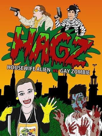 Movie poster for Housewife Alien vs. Gay Zombie