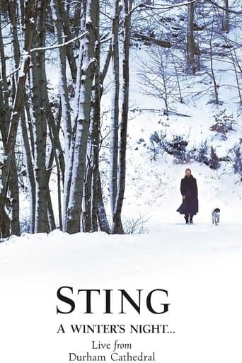 Movie poster for Sting: A Winter's Night...Live From Durham Cathedral