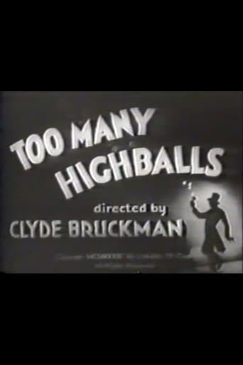 Movie poster for Too Many Highballs