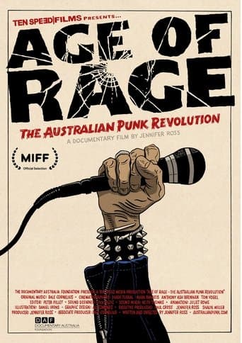 Movie poster for AGE OF RAGE - The Australian Punk Revolution