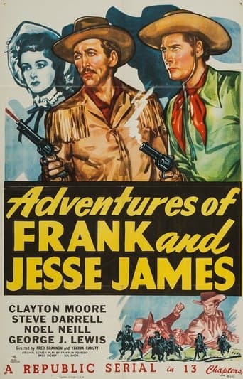 Movie poster for Adventures of Frank and Jesse James