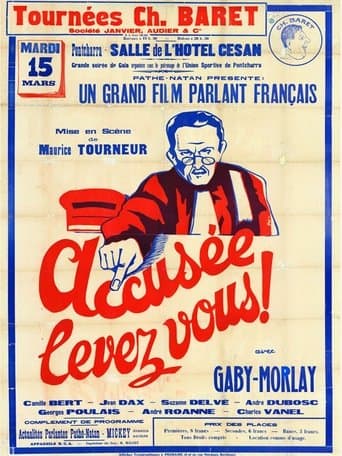 Movie poster for Accused, Stand Up!