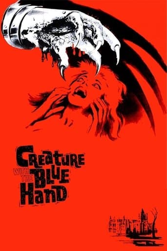 Movie poster for Creature with the Blue Hand