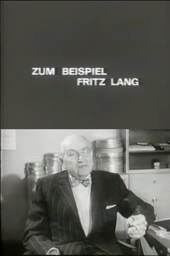 Movie poster for For Example Fritz Lang