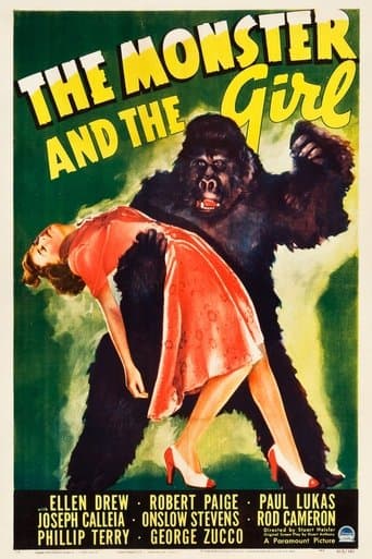 Movie poster for The Monster and the Girl
