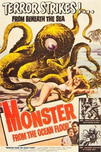 Movie poster for Monster from the Ocean Floor