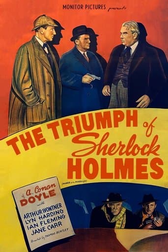 Movie poster for The Triumph of Sherlock Holmes