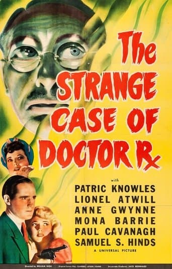 Movie poster for The Strange Case of Doctor Rx