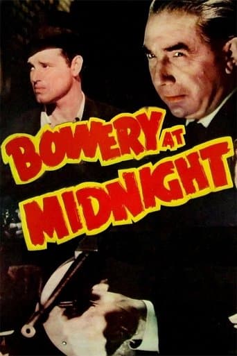 Movie poster for Bowery at Midnight