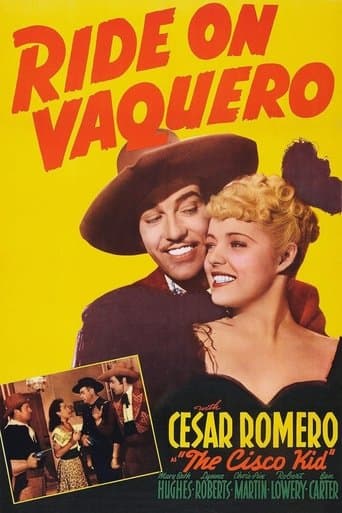 Movie poster for Ride on Vaquero