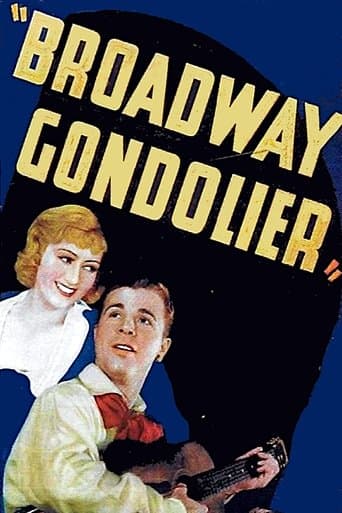 Movie poster for Broadway Gondolier