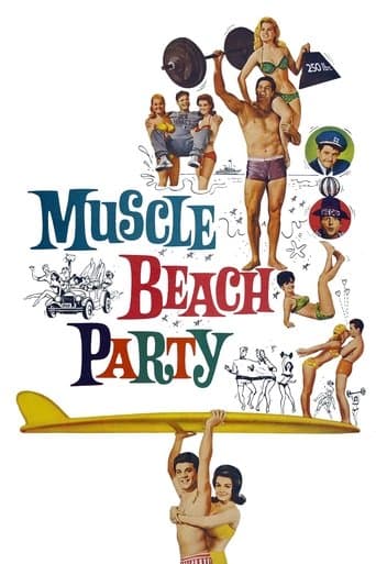 Movie poster for Muscle Beach Party