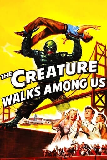 Movie poster for The Creature Walks Among Us