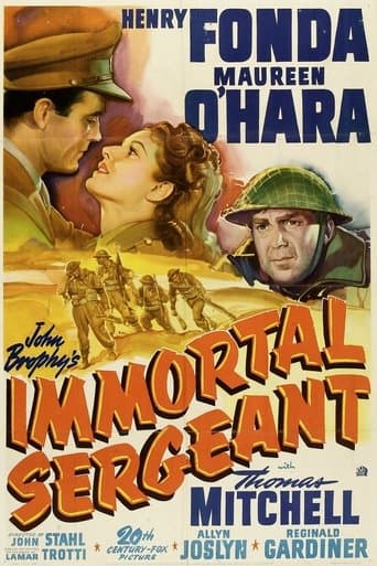 Movie poster for Immortal Sergeant