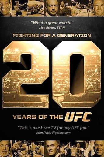 Movie poster for Fighting for a Generation: 20 Years of the UFC