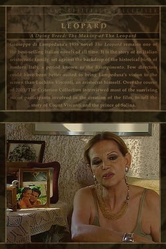 Movie poster for A Dying Breed: The Making of 'The Leopard'