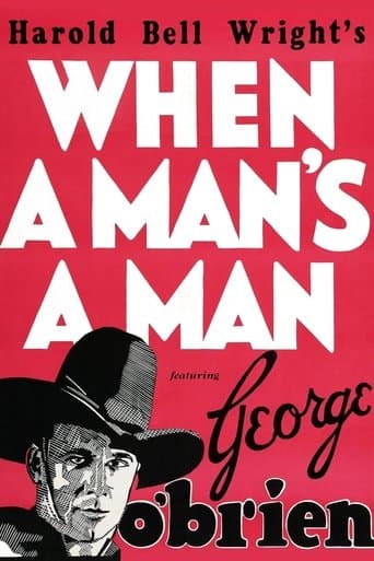 Movie poster for When a Man's a Man