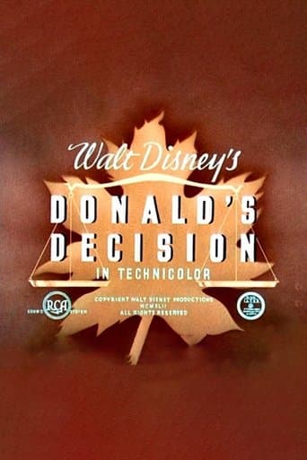 Movie poster for Donald's Decision
