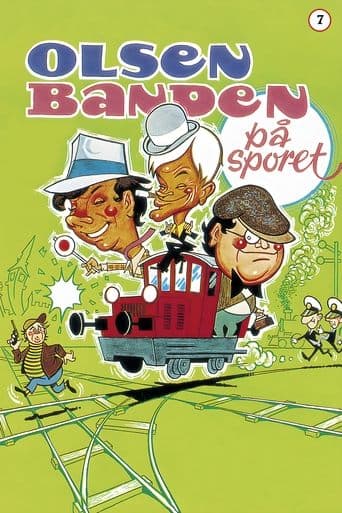 Movie poster for The Olsen Gang on the Track