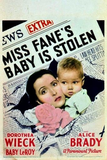 Movie poster for Miss Fane's Baby Is Stolen