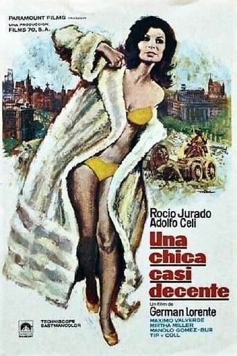 Movie poster for Una chica casi decente