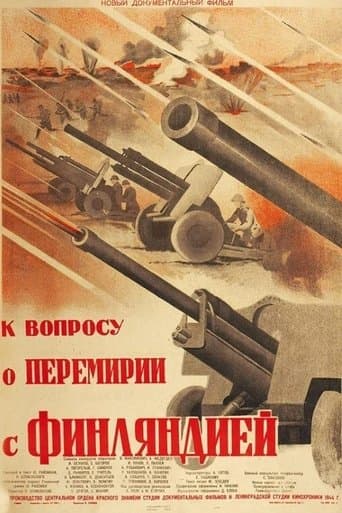 Movie poster for A Propos of the Truce with Finland
