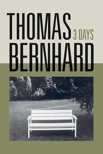 Movie poster for Thomas Bernhard, Three Days