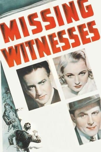 Movie poster for Missing Witnesses