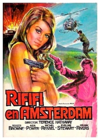 Movie poster for Rififi ad Amsterdam