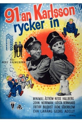 Movie poster for 91:an Karlsson rycker in