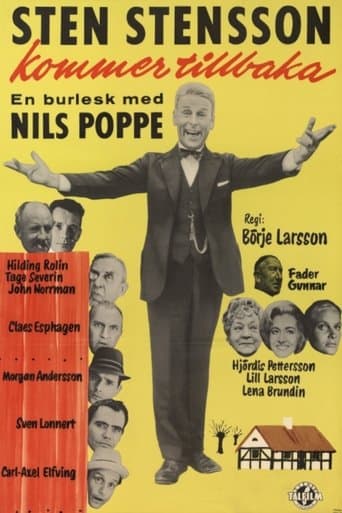 Movie poster for Sten Stensson kommer tillbaka