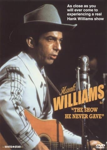 Movie poster for Hank Williams: The Show He Never Gave