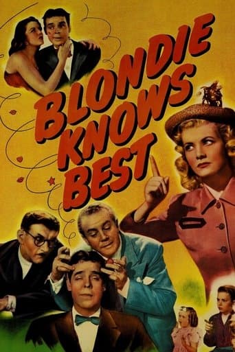 Movie poster for Blondie Knows Best