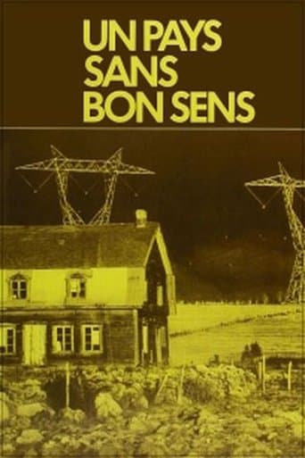 Movie poster for Un pays sans bon sens!