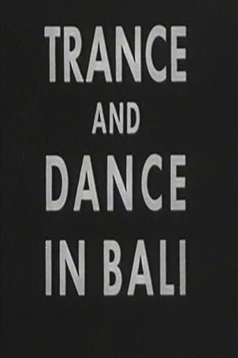 Movie poster for Trance and Dance in Bali