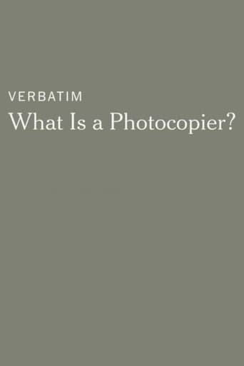Movie poster for Verbatim: What Is a Photocopier?