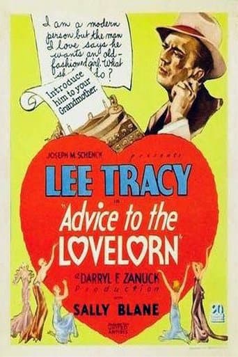Movie poster for Advice to the Lovelorn