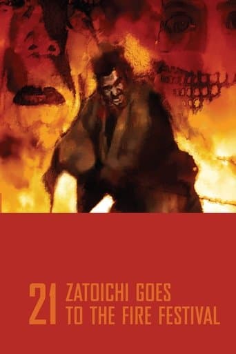 Movie poster for Zatoichi Goes to the Fire Festival