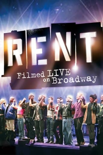 Movie poster for Rent: Filmed Live on Broadway