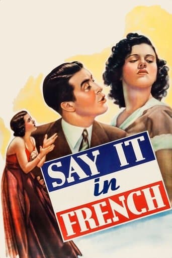 Movie poster for Say It in French