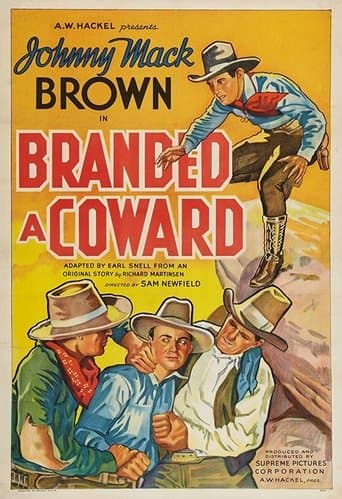 Movie poster for Branded a Coward
