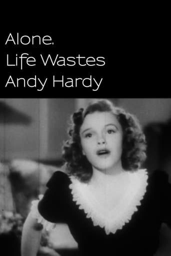 Movie poster for Alone. Life Wastes Andy Hardy